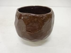 作家物　鉄釉茶碗